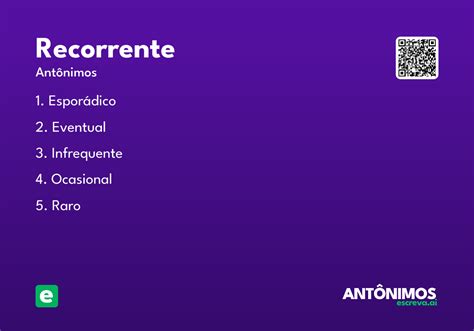 O Que Significa A Palavra Recorrente - Recorrente - Significado e Sinônimo - escreva.ai