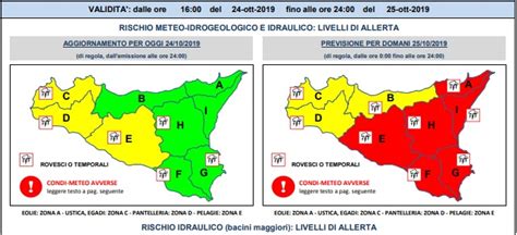 Barcellona P G Diramato Dal Drpc Il Livello Di Allerta Rosso Per