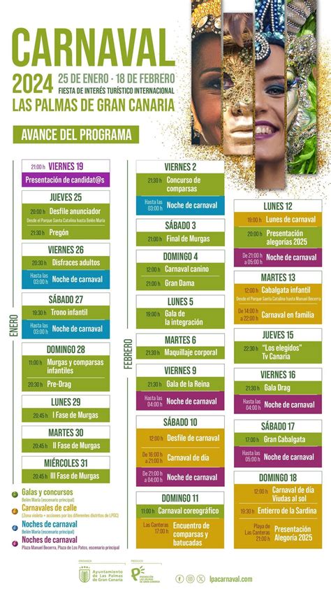 PROGRAMA CARNAVAL 2024 Este Es El Calendario De Galas Conciertos