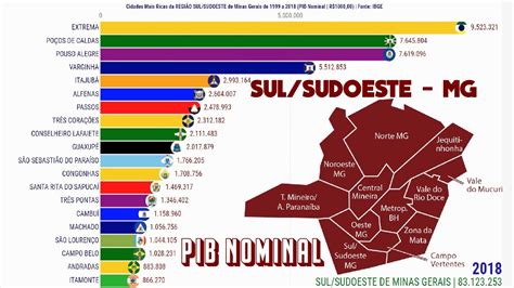 Cidades Mais Ricas Do Sulsudoeste De Minas Gerais Pib Nominal Youtube