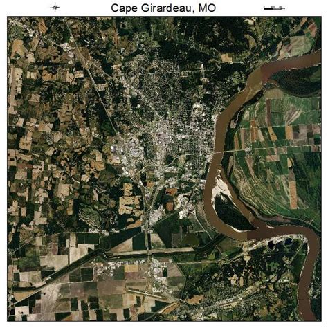 Aerial Photography Map of Cape Girardeau, MO Missouri