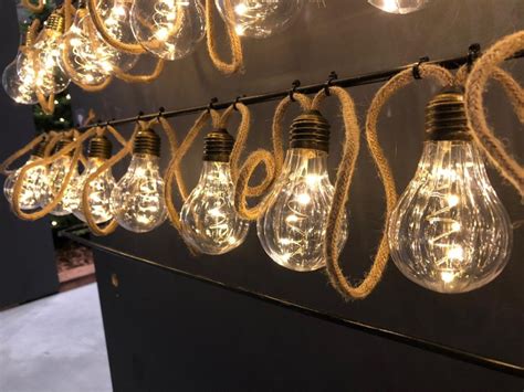 Гирлянда ретро на бечевке с рефлеными лампочками Luca Lighting теплый ...