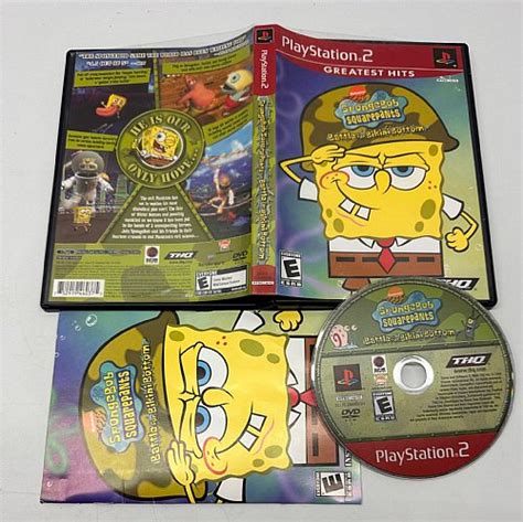 Spongebob Squarepants Battle For Bikini Bottom PlayStation Game Used Greatest Hits
