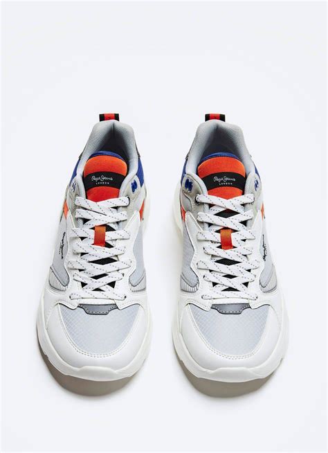 Купить Мужские кроссовки Pepe Jeans London, цвет белый, Модель: BROOKS ...