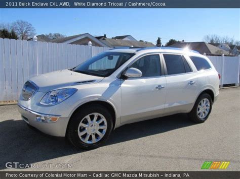 White Diamond Tricoat 2011 Buick Enclave CXL AWD Cashmere Cocoa