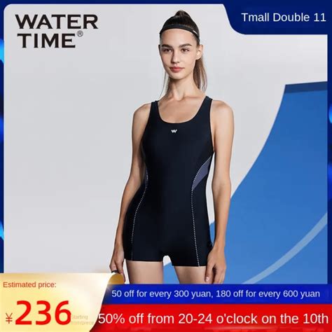 Watertime Swimsuit Women S New One Piece Hot Spring Sexy Professional Racing Sports