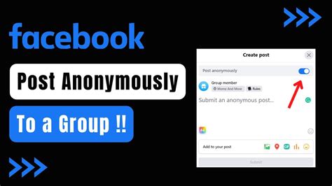 How To Post Anonymously In A Group On Facebook YouTube