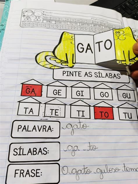 Quantas Sílabas Tem A Palavra Gato - Alfabetização palavra gato: sílabas, palavra e frase -… | Atividades ...