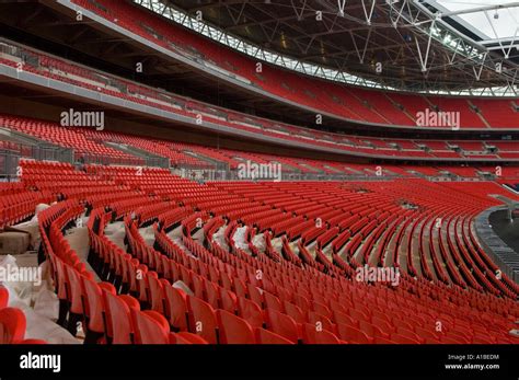 Tiered Seating At The New Wembley Stadium During Construction Phase