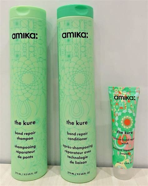 Amika The Kure Bond Repair Shampoo Conditioner Intense Bond Repair