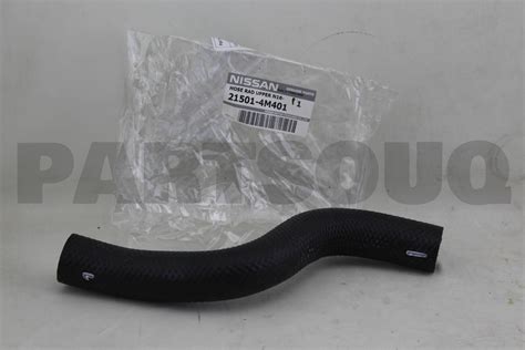 215014M401 Genuine Nissan HOSE RADIATOR UPPER 21501 4M401 EBay