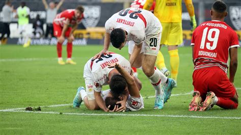 VfB Stuttgart schlägt FC Augsburg Last Minute Tor von Waldemar Anton