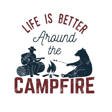 Life Is Better Around The Campfire Svg Cut Files Camping Etsy