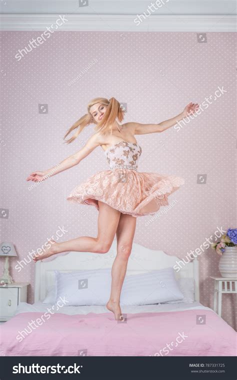 Beautiful Blonde Sexy Woman Elegant Dress Stock Photo Shutterstock