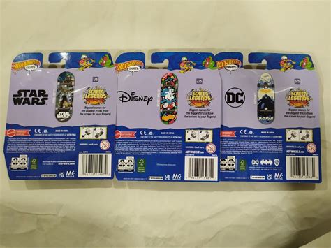 Screen Legends Hot Wheels Skate Series Dc Batman Star Wars Disney Mickey Boba Fett Hobbies