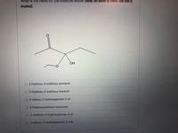 Answered Oh Hydroxy Methoxy Pentanal Bartleby