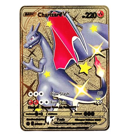 Generic Pokemon Card Iron Shiny Metal Cards Charizard Mewtwo | Jumia ...