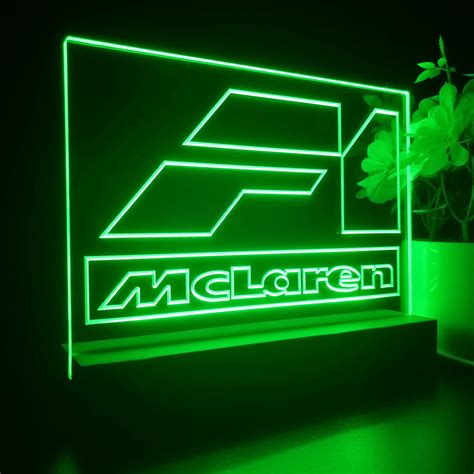 Mclaren F1 Car 3d Led Optical Illusion Night Light Led Lab Cave