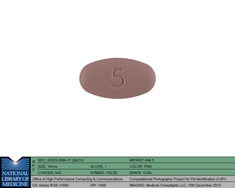 Pill Identification Images Of Eliquis Size Shape Imprints And Color