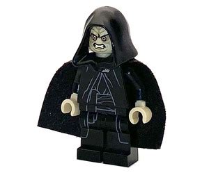 LEGO Emperor Palpatine With Tan Head And Starched Cape Closed Mouth