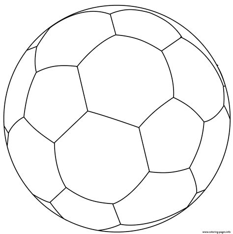 Football Ball Soccer Coloring page Printable
