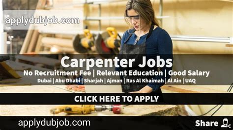 carpenter jobs  dubai abu dhabi  walk  interview