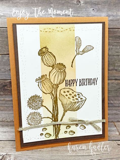 Enjoy The Moment A Masculine Card Karen Hadler Stamping Bees