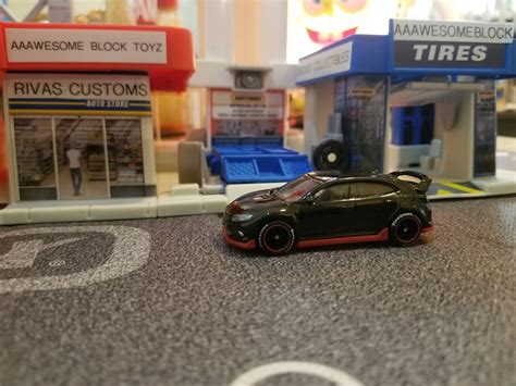 Custom Hot Wheels Honda Civic Type R Custom Wheel Swap With Real Riders Tires Etsy