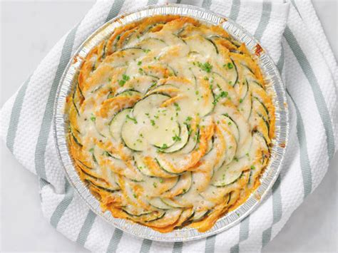 Grilled Sweet Potato And Zucchini Au Gratin Hy Vee