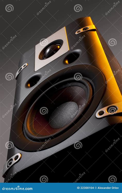 Black speakers stock photo. Image of isolated, audio - 22300104