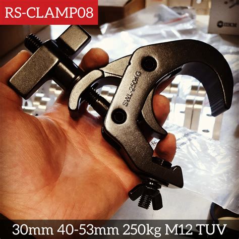 Хомут-струбцина быстрозажимная черная. Ширина 30мм. Для трубы 40-53мм ...