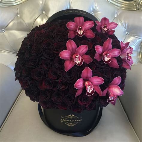 Roses In A Box JLF Los Angeles Rose Delivery Luxury Flowers Same