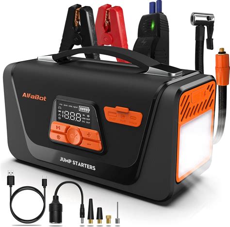 Car Jump Starter With Air Compressor 4000a Peak 150psi