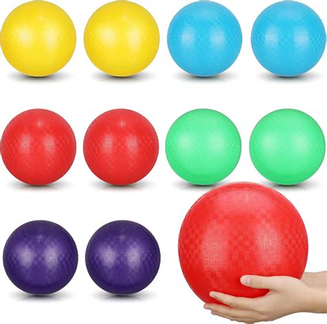 Amazon Jerify Pcs Dodgeball Playground Balls Colorful Bouncy