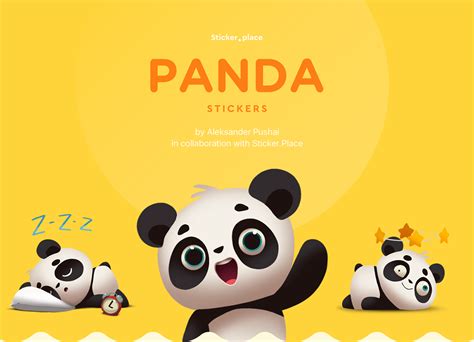 Panda Stickers on Behance