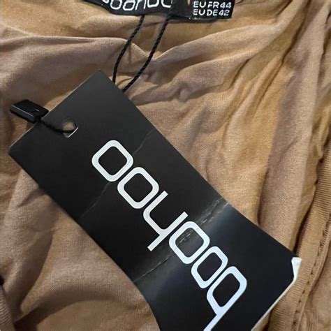 Boohoo Tops Boohoo Nude Tan Camel Deep V Plunging Bodysuit Katie Plunge Tags Poshmark