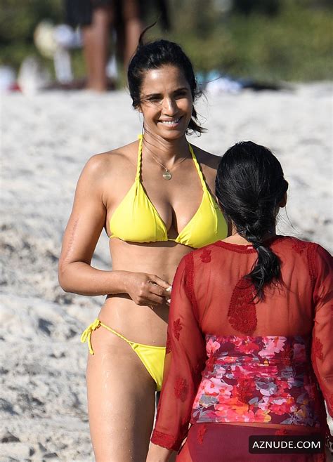 Padma Lakshmi Shows Off Her Fantastic Bikini Body While Taking A Dip In The Ocean During A