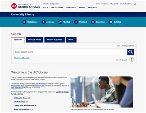 Library Website Tour | University Library | University of Illinois Chicago