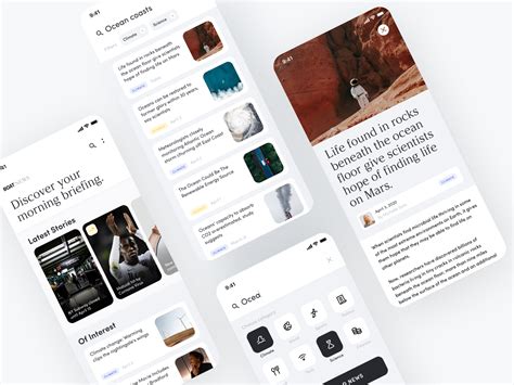 News App App Design Layout Mobile Web Design App Interface Design