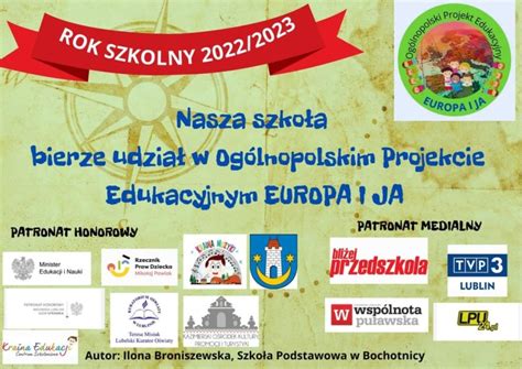 Projekt Edukacyjny Europa I Ja Szko A Podstawowa Im Marii