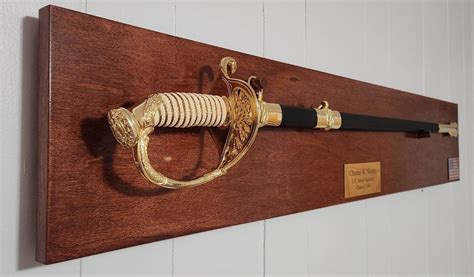 Navy Officer Sword Display Naval Academy Graduation Gift OCS