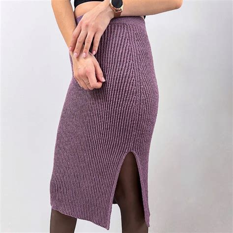 Классическая юбка-карандаш спицами. Мастер-класс | Креаликум