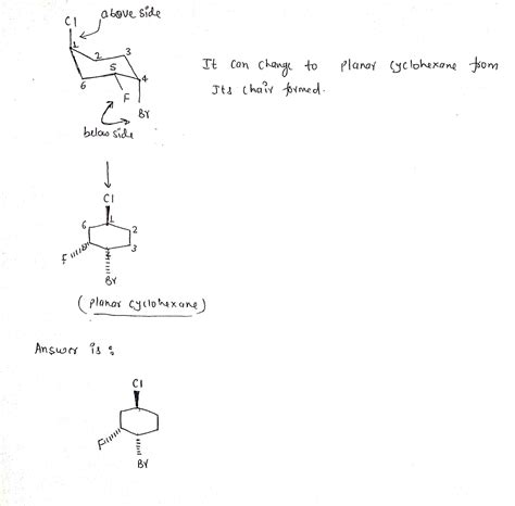 Solved A Trisubstituted Cyclohexane Compound Is Given In Its Chair