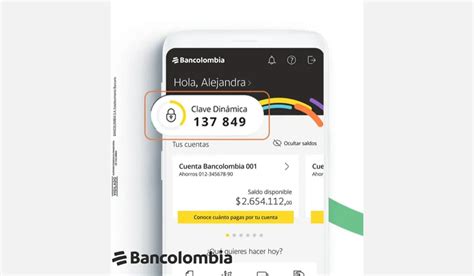 Inscribir clave dinámica Bancolombia con un celular nuevo