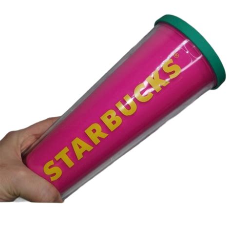 Starbucks Dining Starbucks 24 Cold Cup Tumbler Hot Pink 24 Oz Poshmark