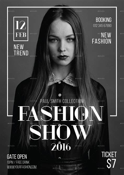 Fashion Show Flyer Print Templates Graphicriver