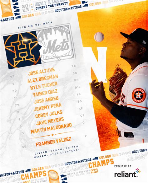 Lineup 6/20 : r/Astros