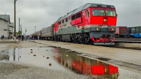 ТЭП70-0496 со скорым поездом №054Я "Дневной Экспресс" Сыктывкар ...