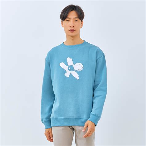 Jual M231 Sweater Crewneck Festive Bleu Panjang Biru 2867A Shopee