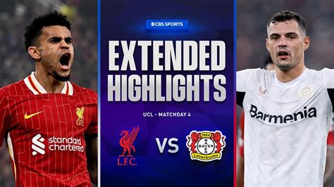 Liverpool Vs Bayer Leverkusen Extended Highlights Ucl League Phase